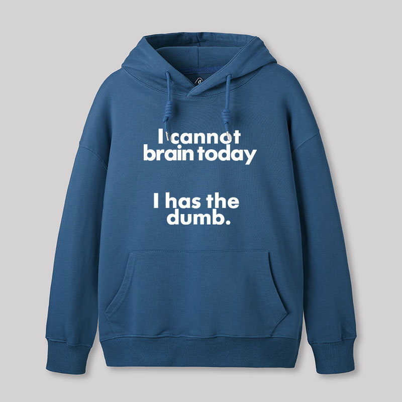 I Can Brain Today Geek Hoodie