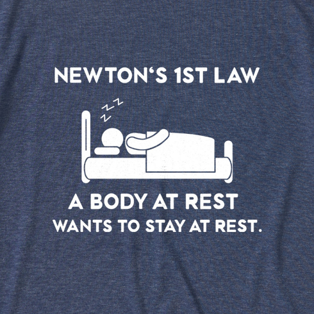 Newton's First Law Ultra Soft Heather Tee