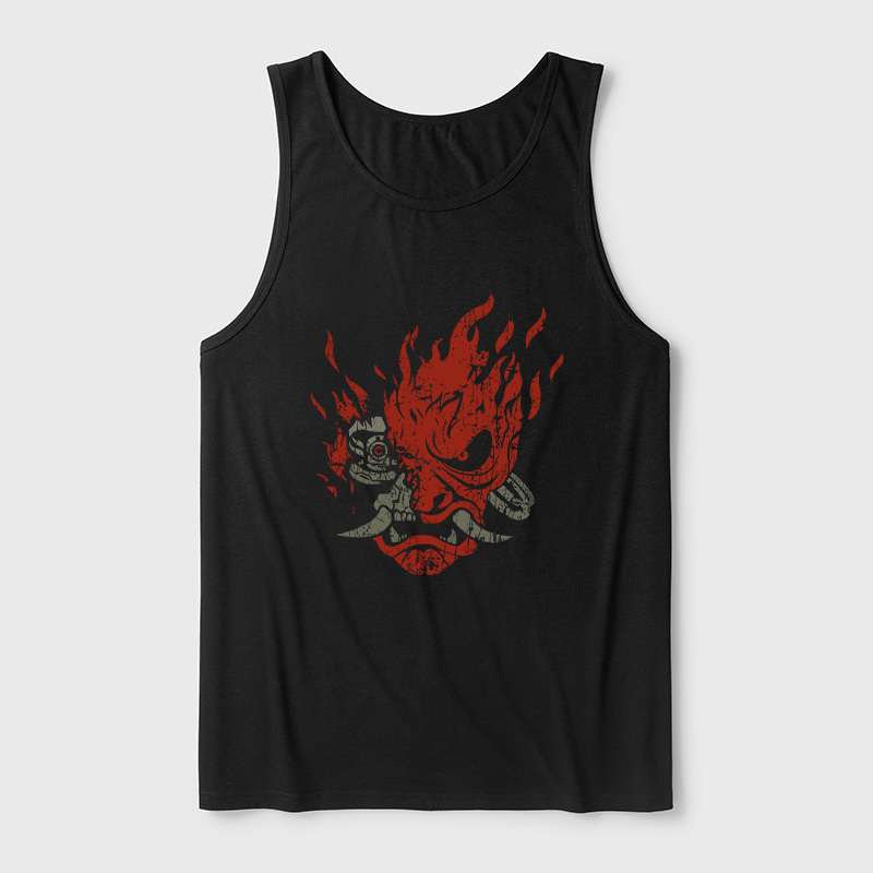 Cyberpunk Samurai Ultra Soft Heather Tank