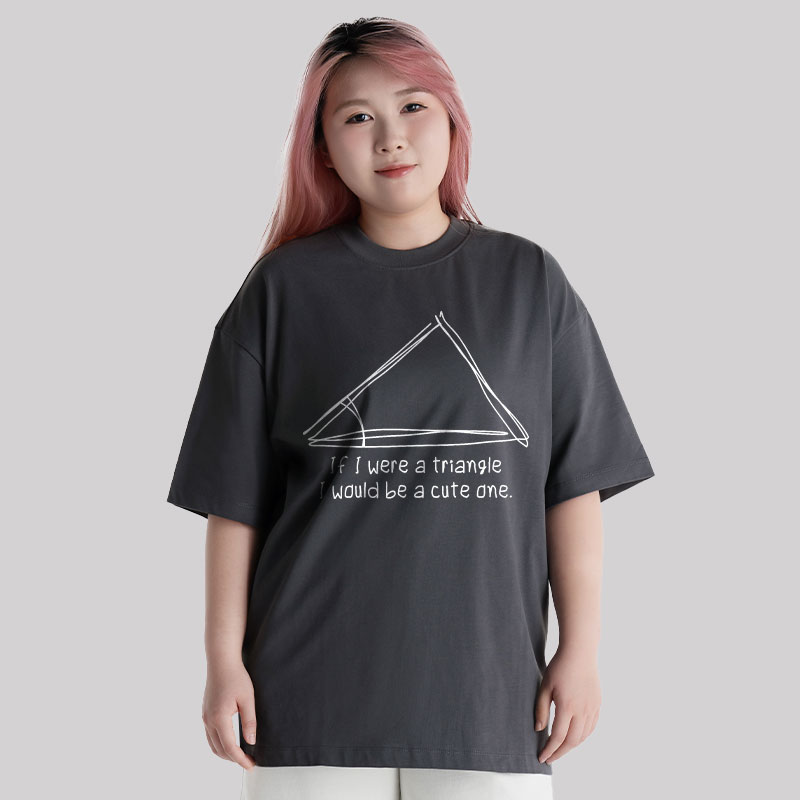 A Cute Triangle Unisex Oversized T-shirt