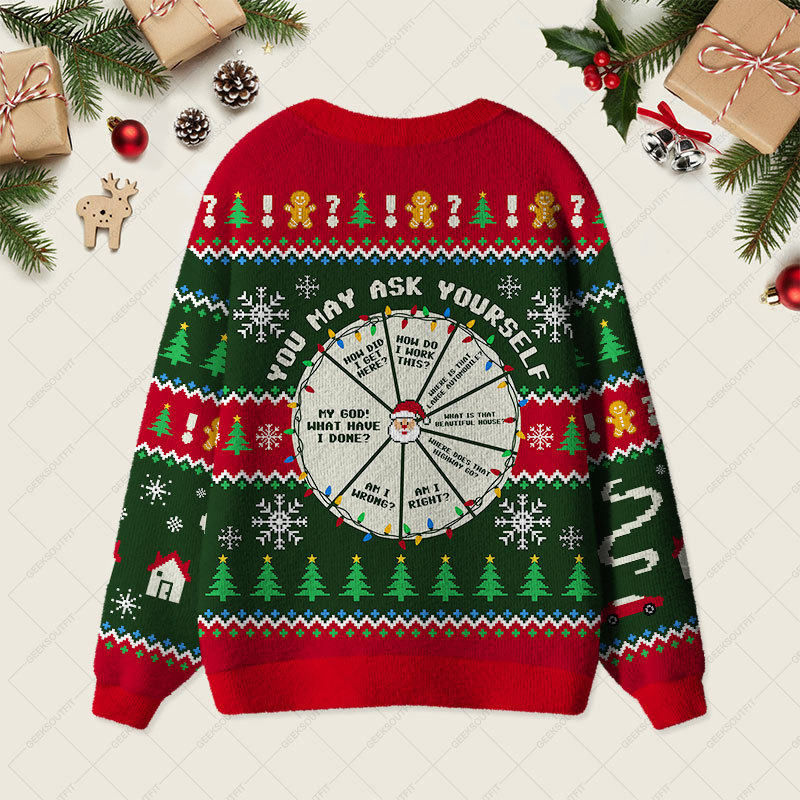 Geeksoutfit You May Ask Yourself Geek Ugly Cardigan Sweaters for Sale