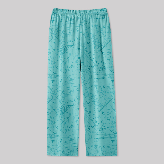 Mathematical Geometry Geek Loungewear Pants