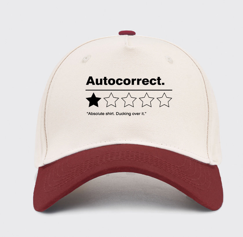 Autocorrect. Ducking over it Baseball Cap