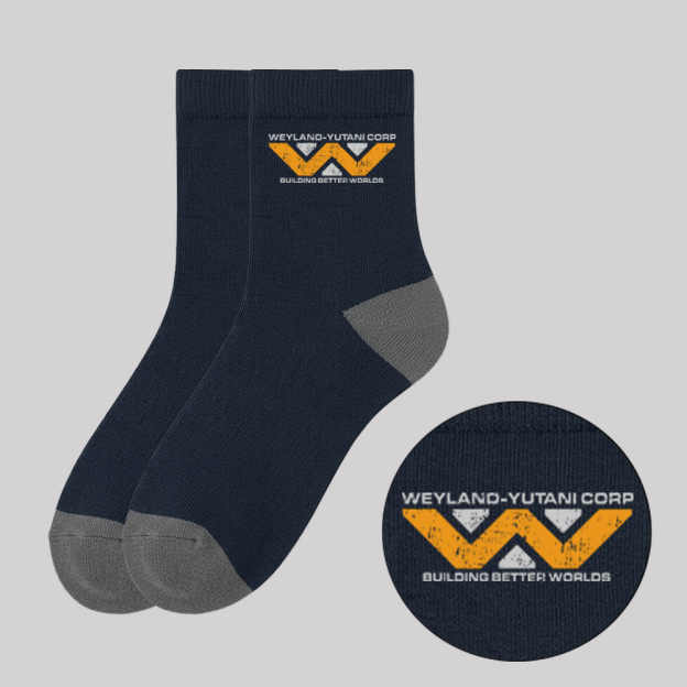 Weyland yutani Corp Geek Cotton Daily Socks