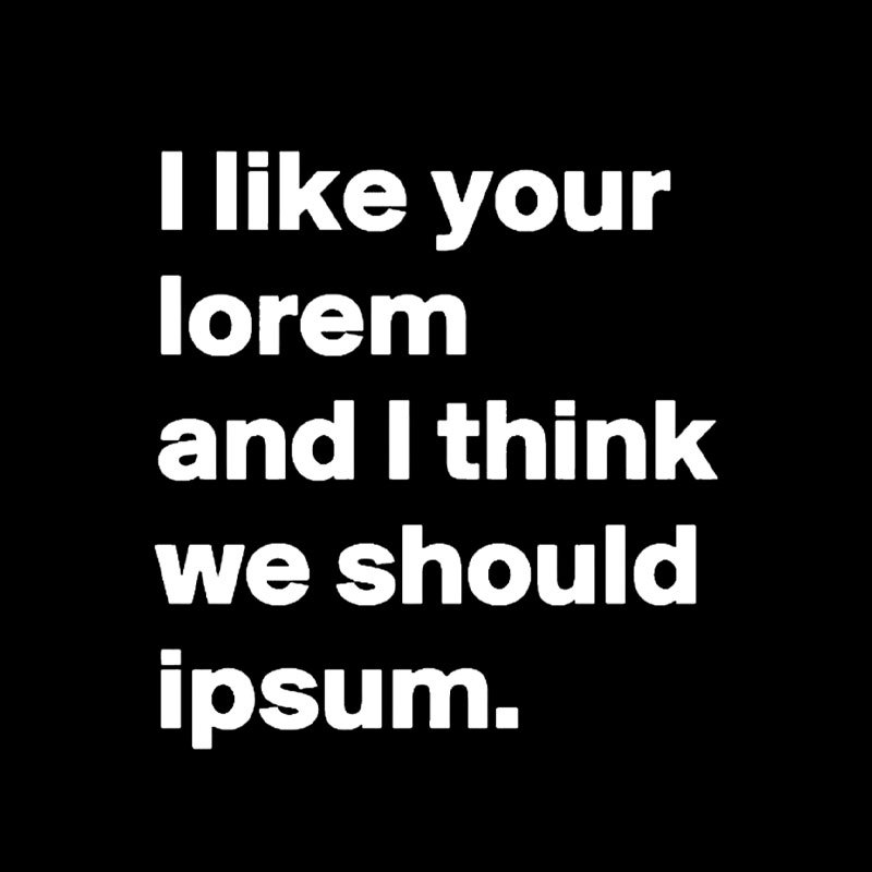 Lorem & Ipsum Geek T-Shirt