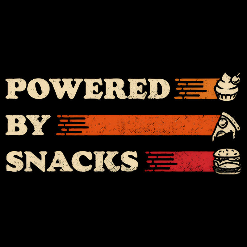 Powered by Snacks Geek T-Shirt