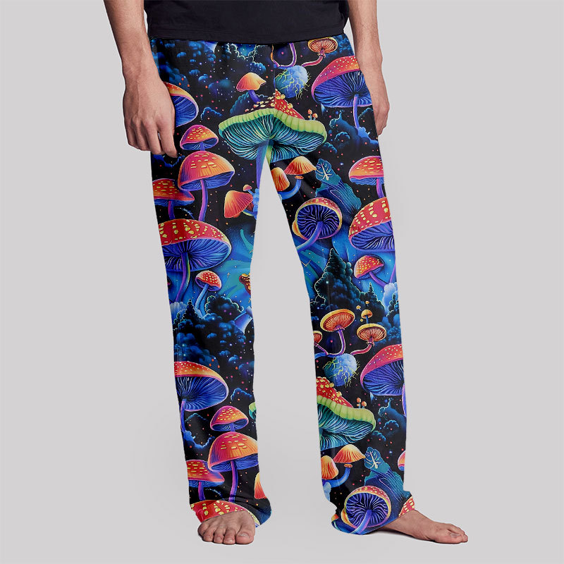 Fantasy Mushroom Forest Geek Loungewear Pants