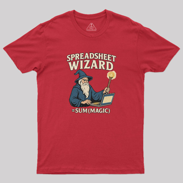 Spreadsheet Wizard Geek T-Shirt