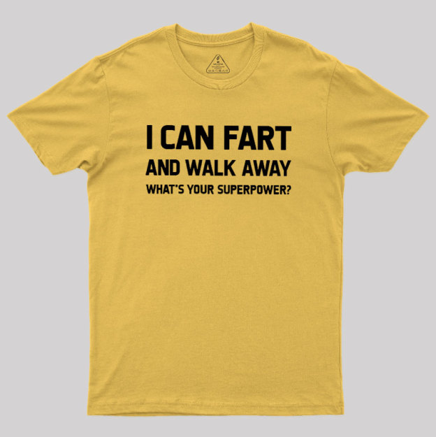 Humorous Superpower Geek T-Shirt