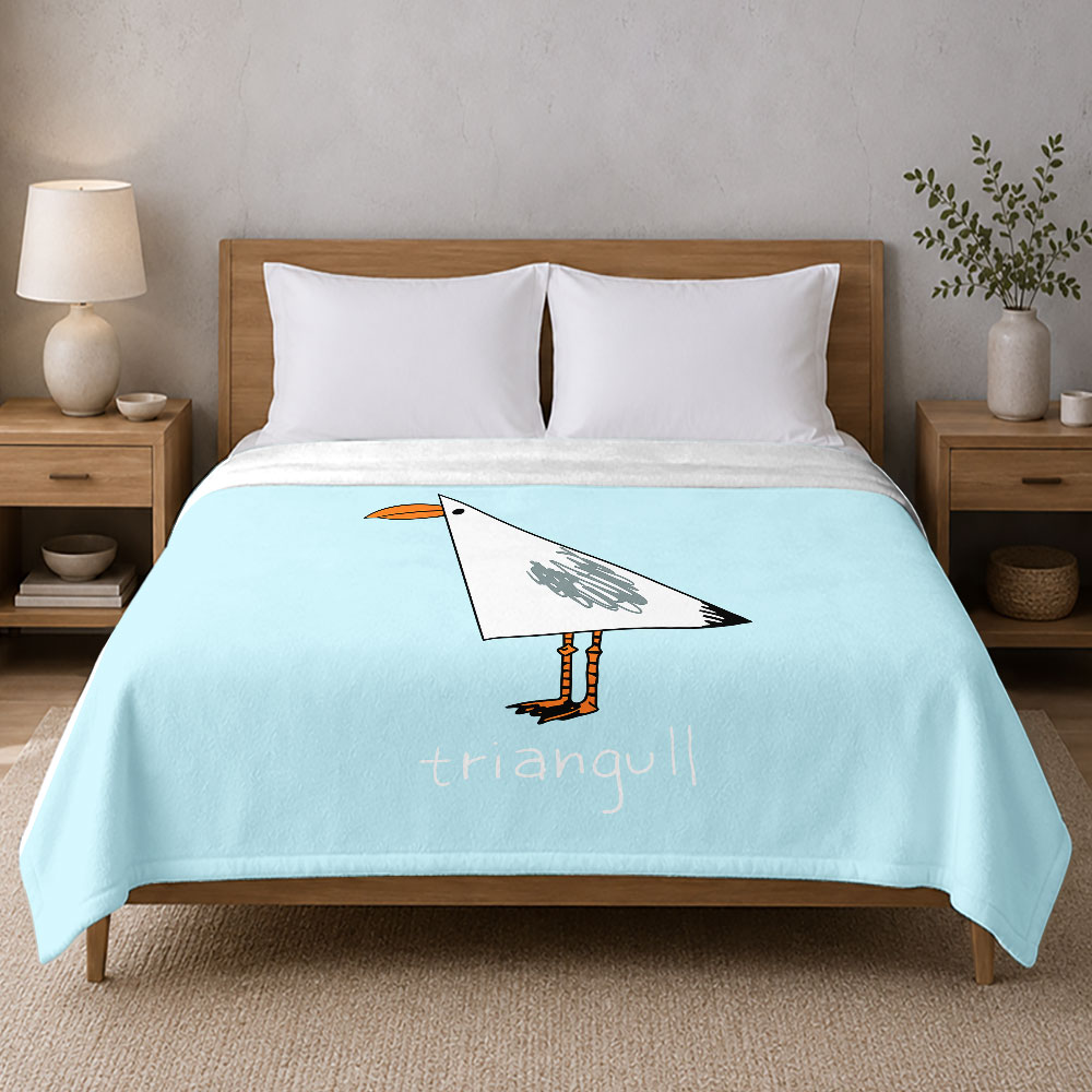 Triangull Flannel Throw Blanket 