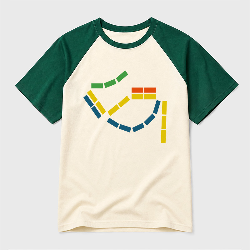 Ticket to Ride Board Game Geek Retro Raglan T-Shirt