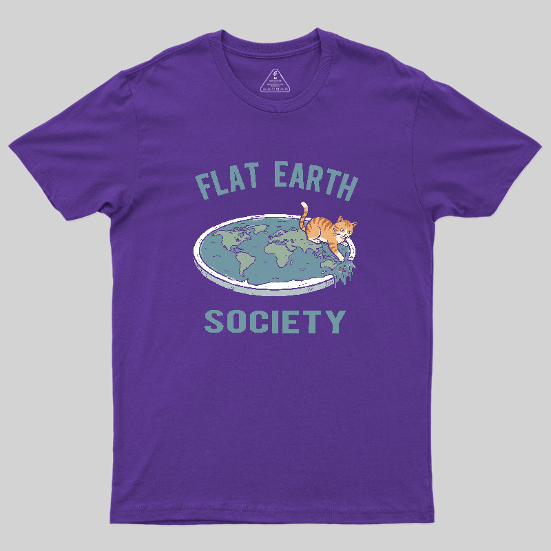 Cat Edge of the World Geek T-Shirt