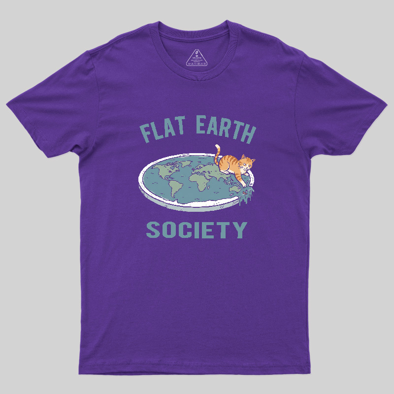 Cat Edge of the World Geek T-Shirt