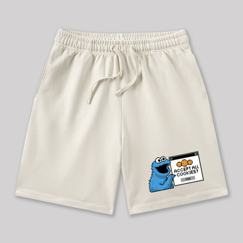 Accept All Cookies Geeky Washed Shorts