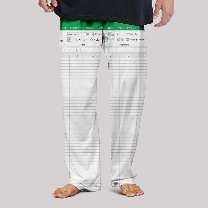 Excel Funny Geek Loungewear Pants
