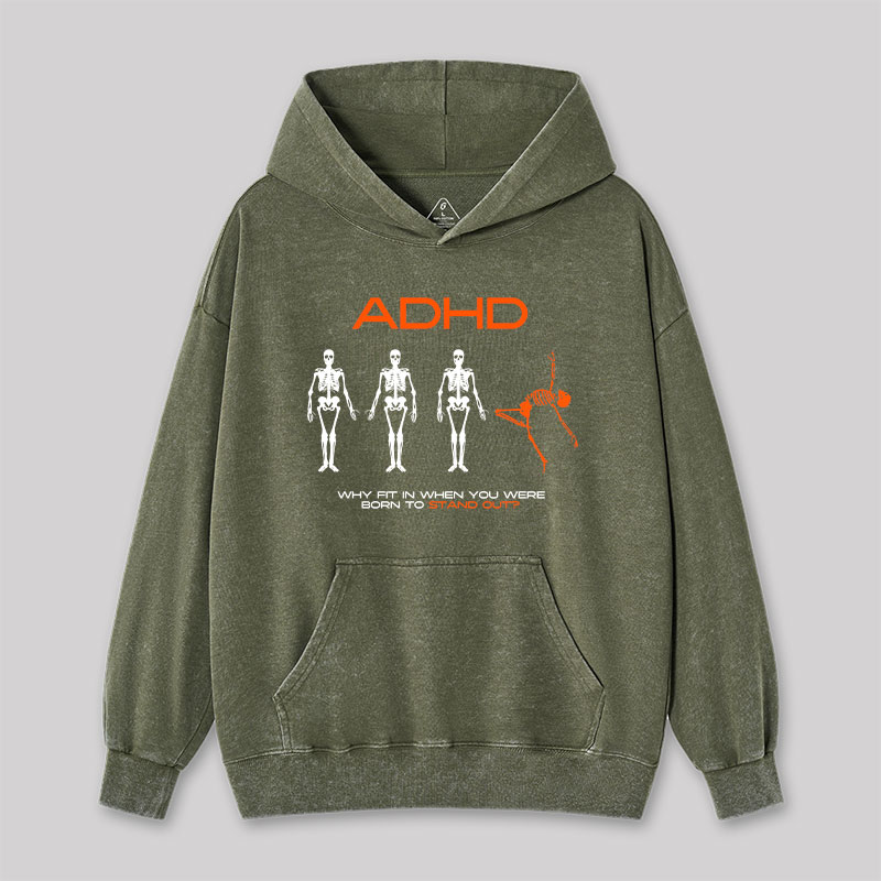 ADHD AWARENESS Washed Hoodie