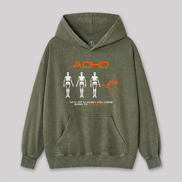 ADHD AWARENESS Washed Hoodie