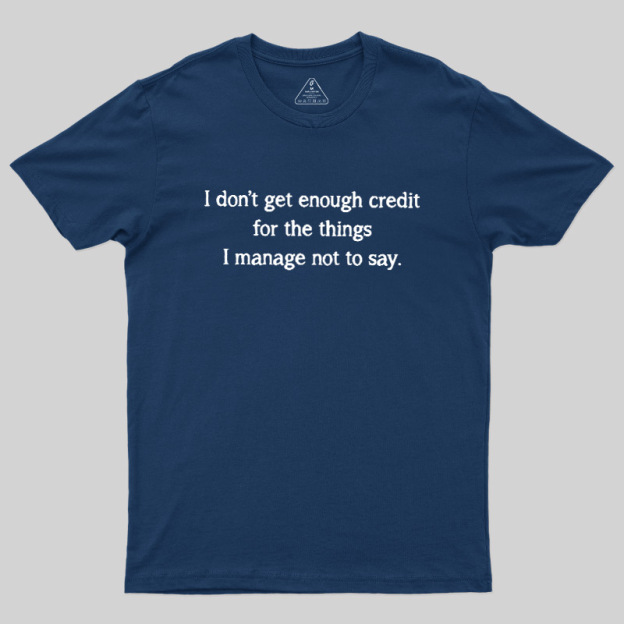 Unspoken Credit Geek T-Shirt