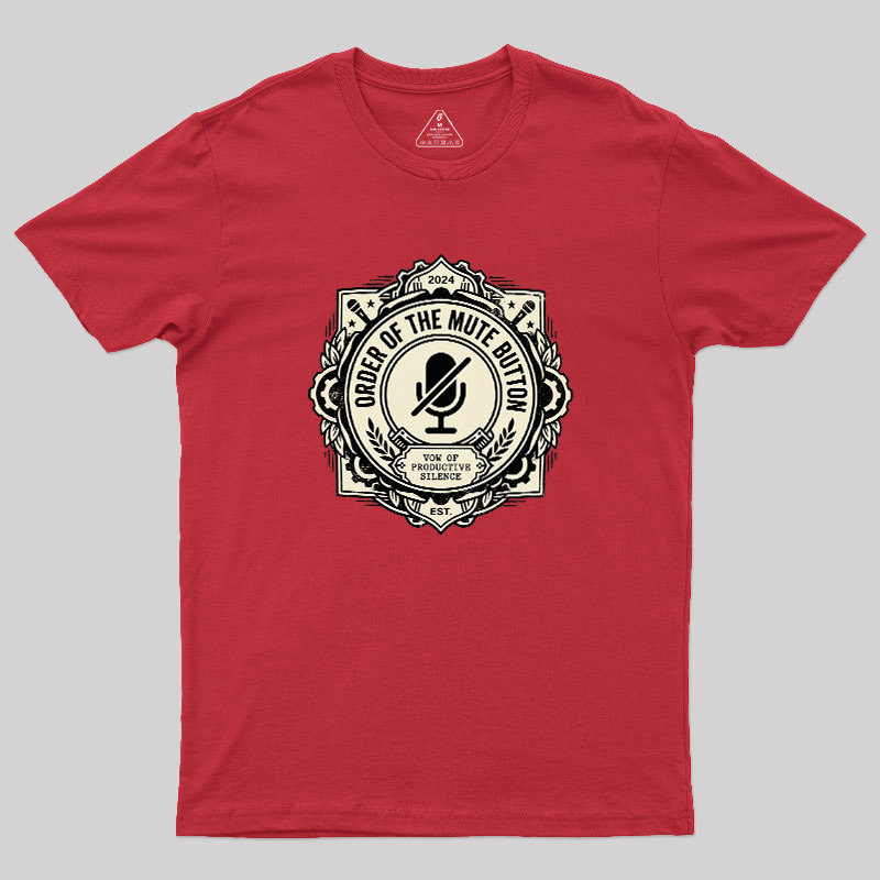 Mute Button Monastery Geek T-Shirt
