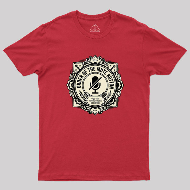 Mute Button Monastery Geek T-Shirt