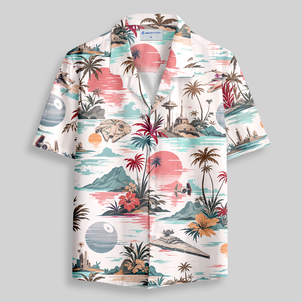 Geeksoutfit Off-World Relic Button Up Pocket Shirt for Sale
