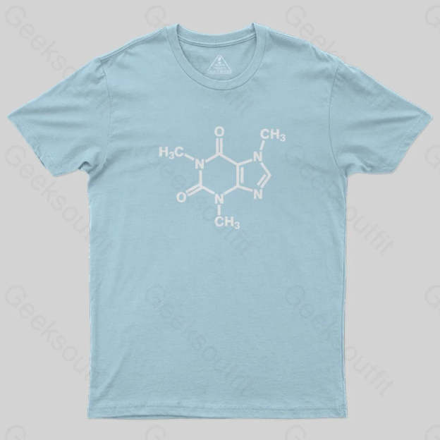 Caffeine Molecule Arm T-Shirt - Geeksoutfit