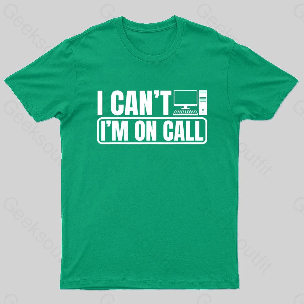 Call Center Operator Geek T-Shirt Green / S