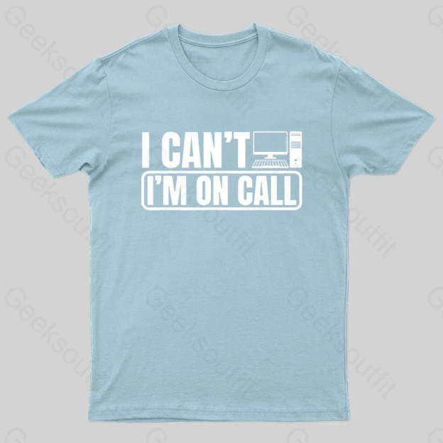 Call Center Operator Geek T-Shirt Light Blue / S