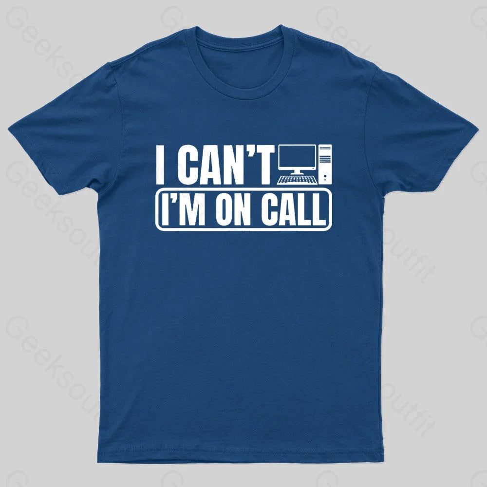 Call Center Operator Geek T-Shirt Navy / S