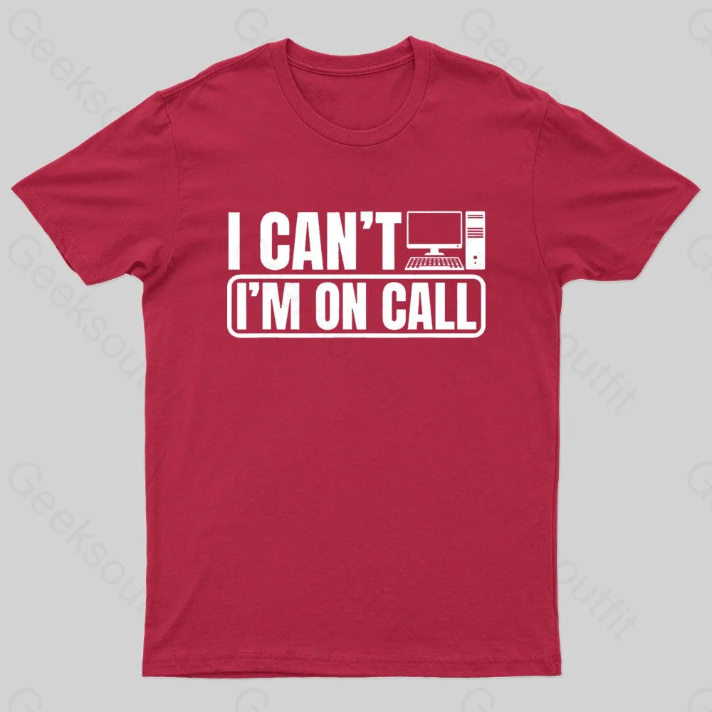 Call Center Operator Geek T-Shirt Red / S