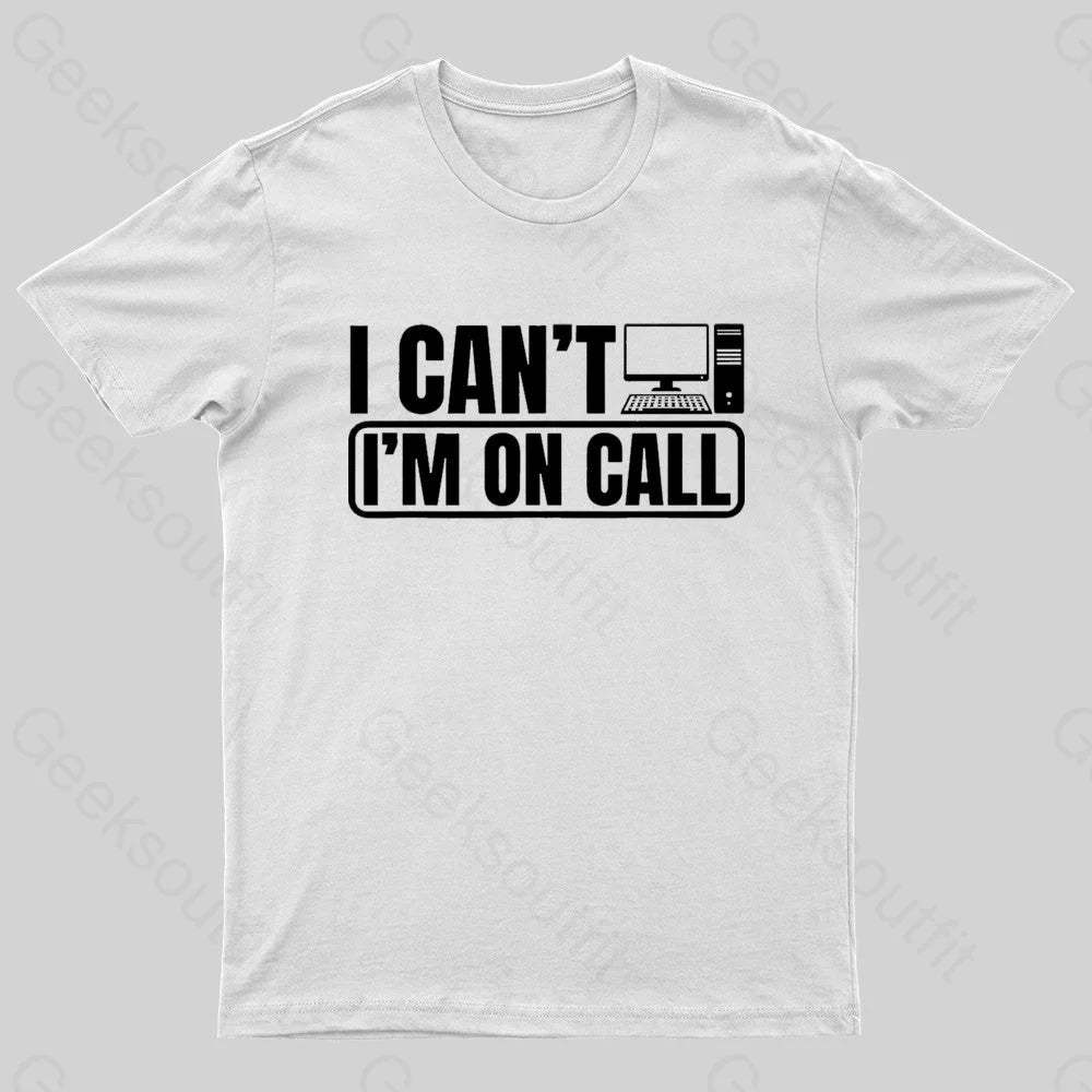 Call Center Operator Geek T-Shirt White / S