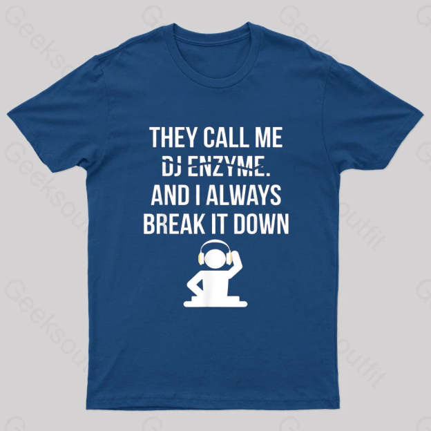 Call Me Dj Enzym Nerd T-Shirt Navy / S