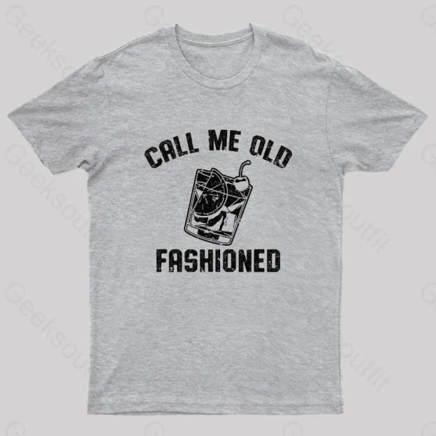 Call Me Old Fashioned Nerd T-Shirt Grey / S