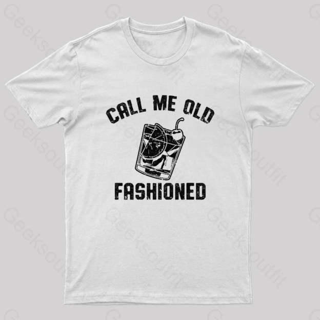 Call Me Old Fashioned Nerd T-Shirt White / S