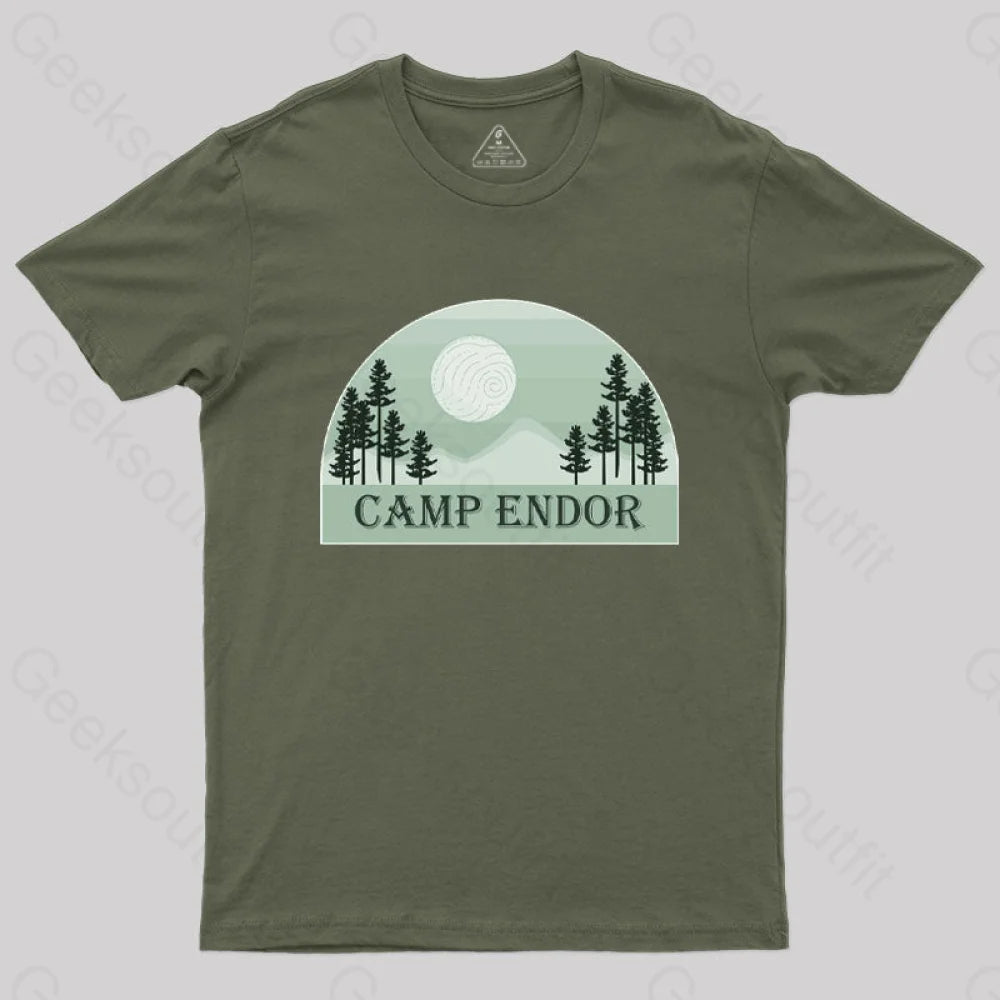 Camp Endor T-Shirt Army Green / S
