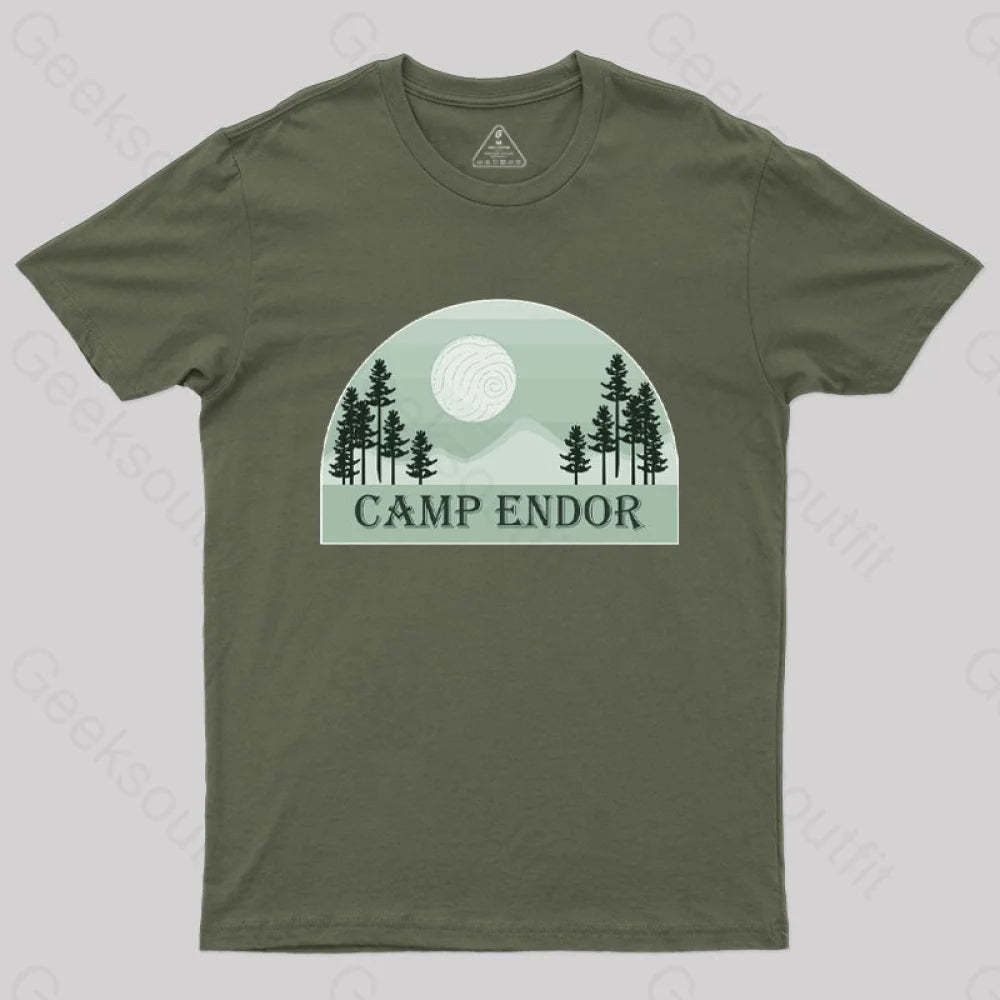 Camp Endor T-Shirt Army Green / S