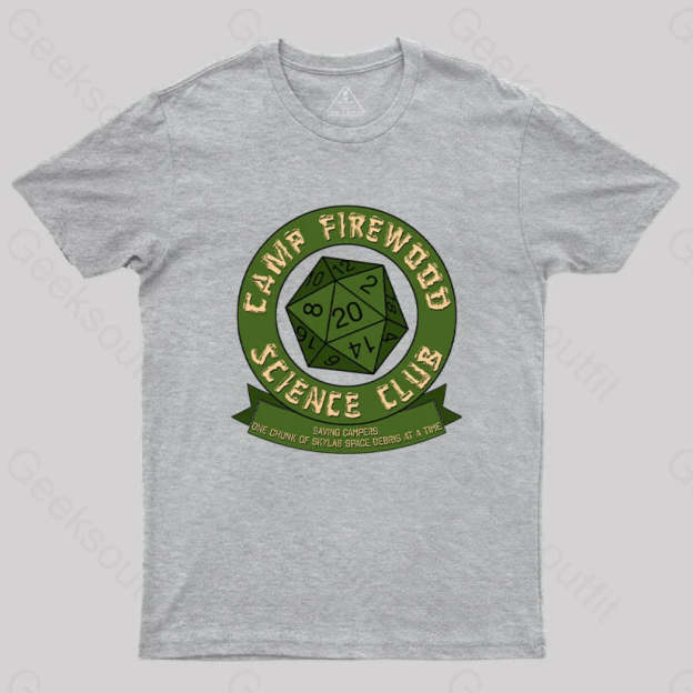 Camp Firewood Science Club T-Shirt Grey / S