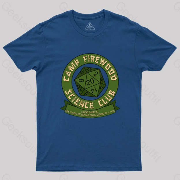 Camp Firewood Science Club T-Shirt Navy / S