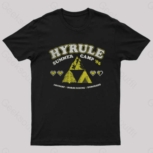 Camp Hyrule Geek T-Shirt Black / S