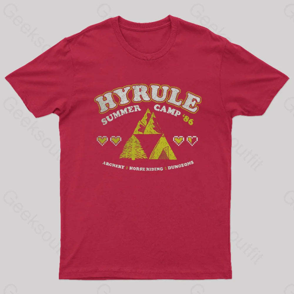 Camp Hyrule Geek T-Shirt Red / S