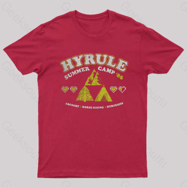 Camp Hyrule Geek T-Shirt Red / S