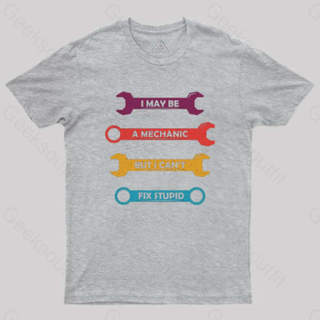 Can Not Fix Stupid T-Shirt Grey / S