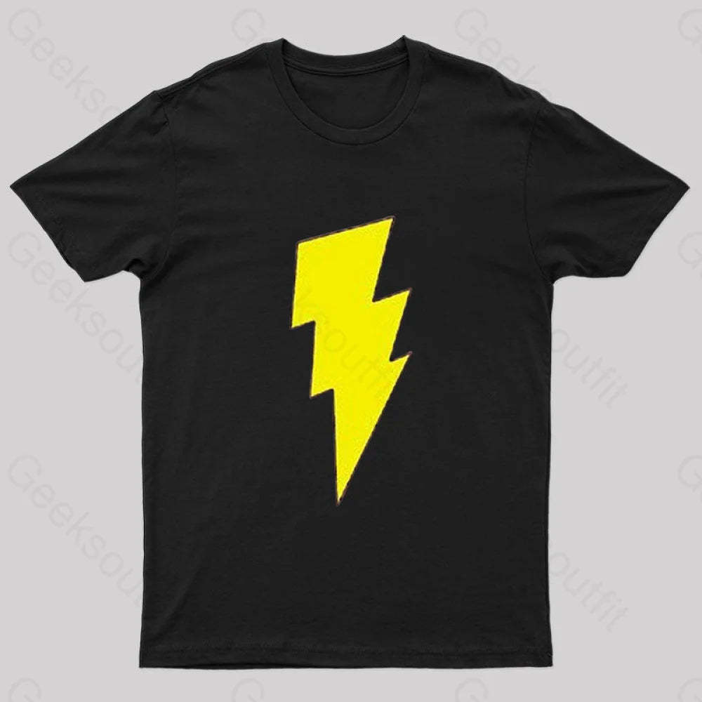 Captain Shazam! Symbol T-Shirt Black / S