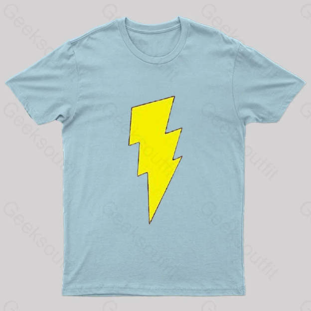 Captain Shazam! Symbol T-Shirt Light Blue / S