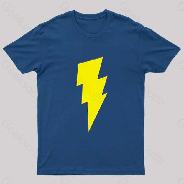Captain Shazam! Symbol T-Shirt Navy / S