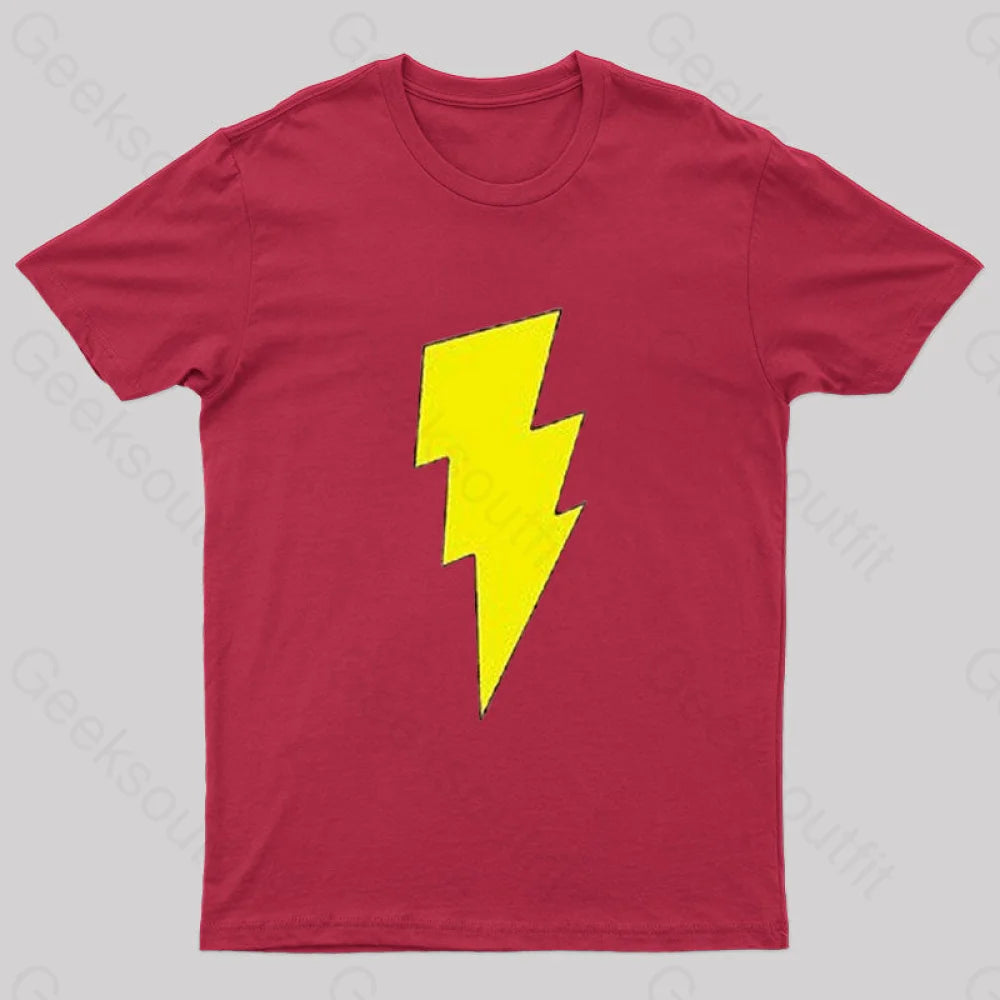 Captain Shazam! Symbol T-Shirt Red / S