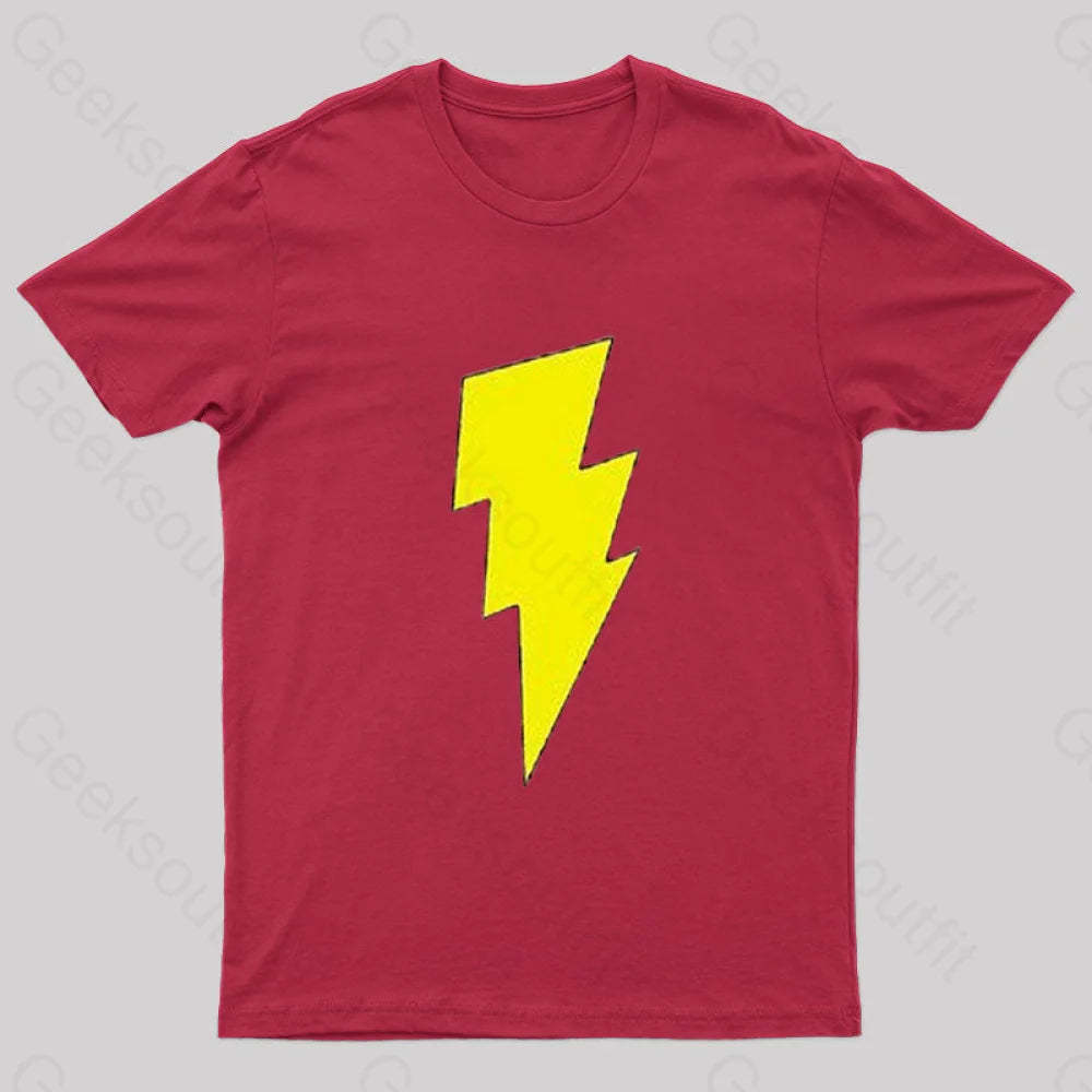 Captain Shazam! Symbol T-Shirt Red / S