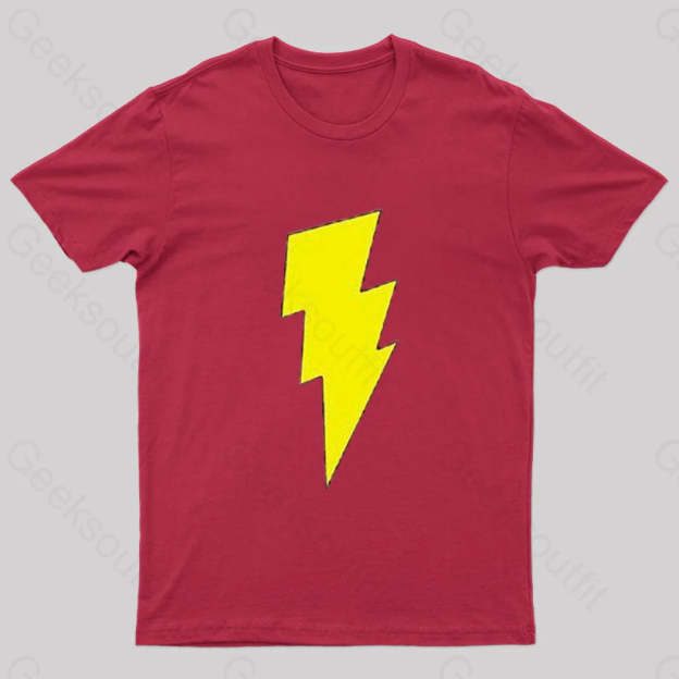 Captain Shazam! Symbol T-Shirt Red / S