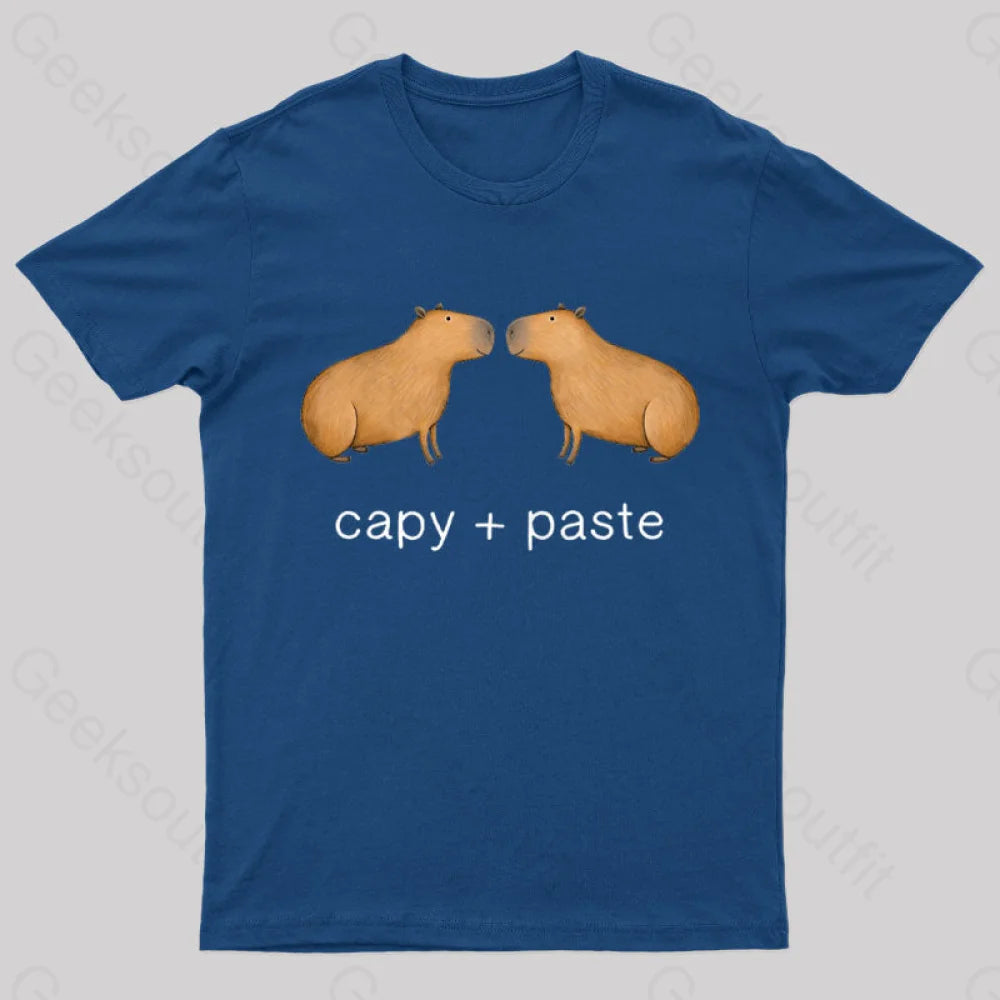 Capy Paste Geek T-Shirt Navy / S