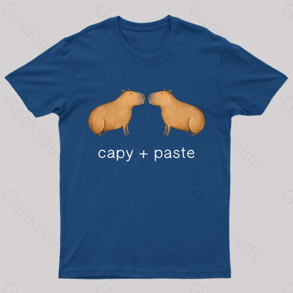 Capy Paste Geek T-Shirt Navy / S